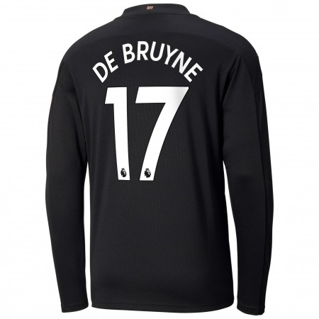 Fußballtrikots Manchester City Kevin De Bruyne 17 2020-2021 Langarm Auswärts-trikot kaufen